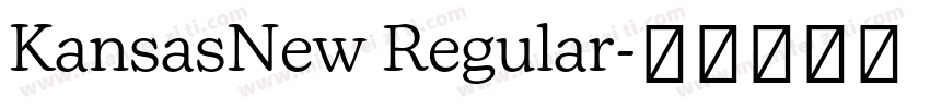 KansasNew Regular字体转换